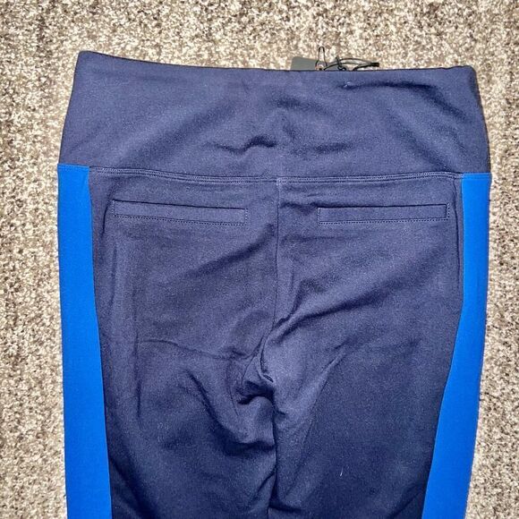 Peach Women's Sumida Crop Pant Leggings Colorblock Navy Blue NWT - Picture 9 of 9